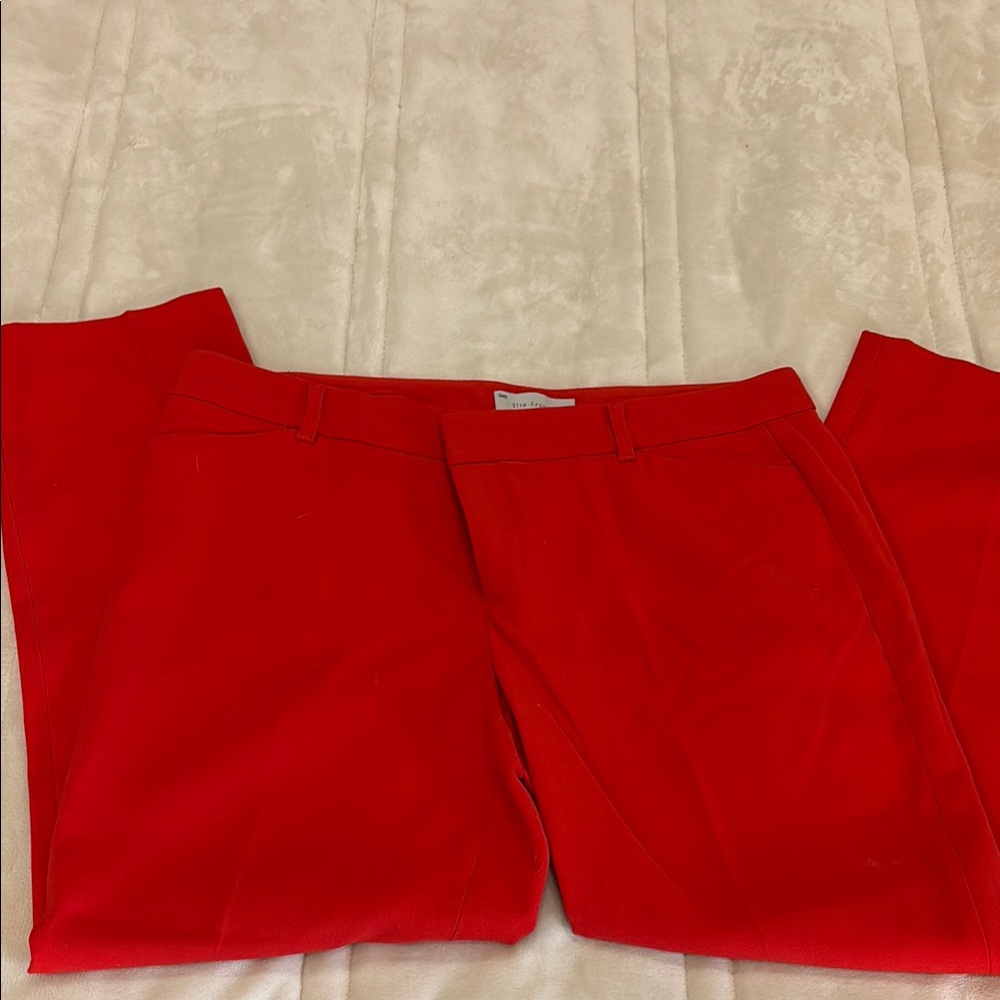 Vibrant Red Trousers